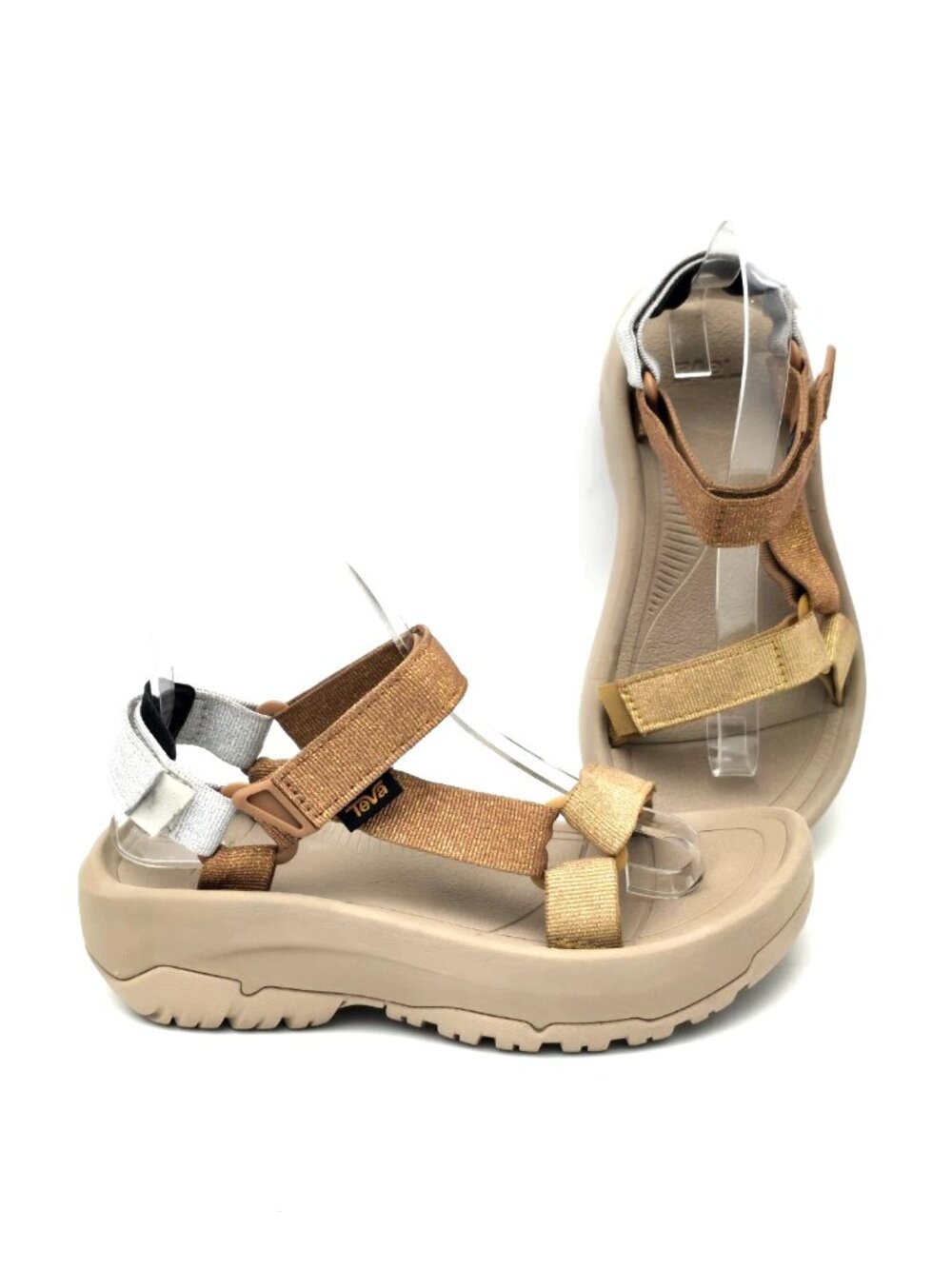 Teva Hurricane XLT Ampsole Bronze Metallic Platform Sandals Women's Size US 6